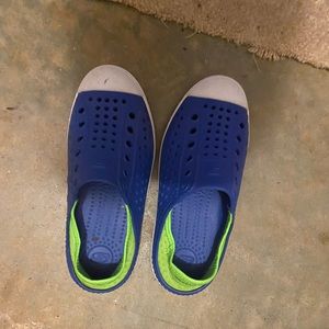 Sketchers boys Guzman steps aqua slip on shoes size 1